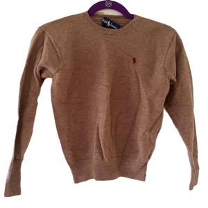Ralph Lauren 100% Wool Brown Sweater, size Small
